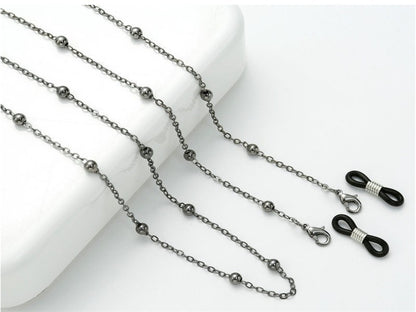 Silver Beaded Eyewear Chain Acalora