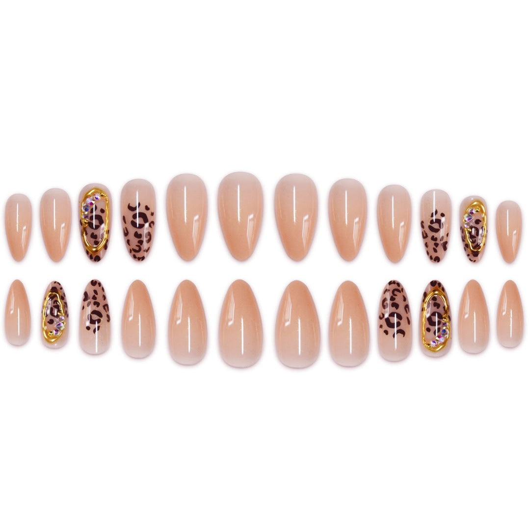 Elegant Animal Print Stiletto Press-On Nails Acalora