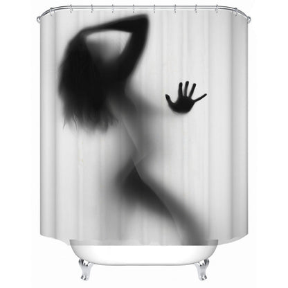 Artistic Silhouette Shower Curtain