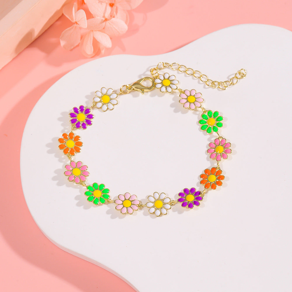 Floral Charm Bracelet Acalora