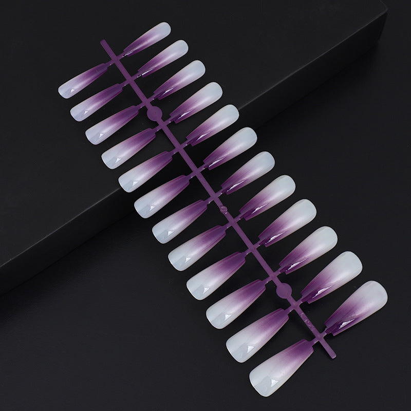 Artificial nails in elegant ombre design Acalora