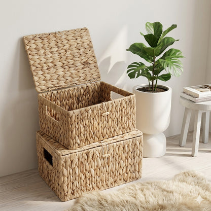 Handcrafted Storage Basket Made of Natural Materials Acalora