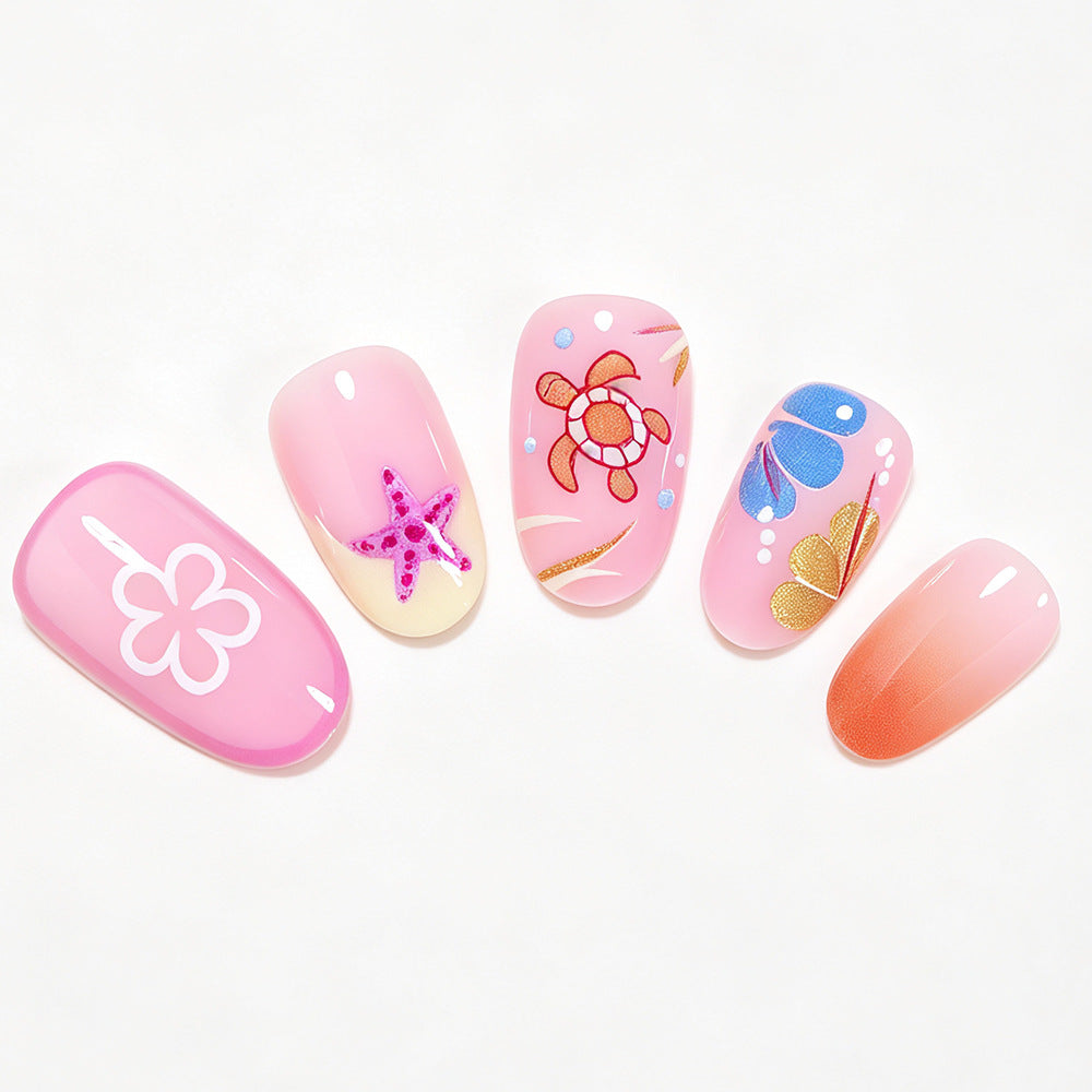 Whimsical Ocean Animal Nail Art Set Acalora