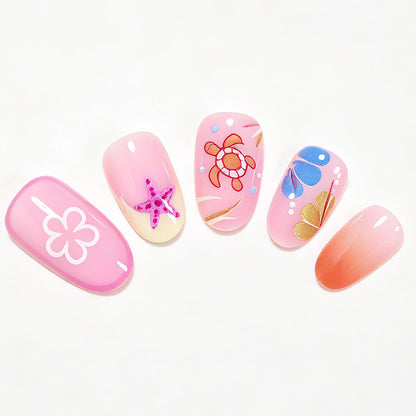 Whimsical Ocean Animal Nail Art Set Acalora