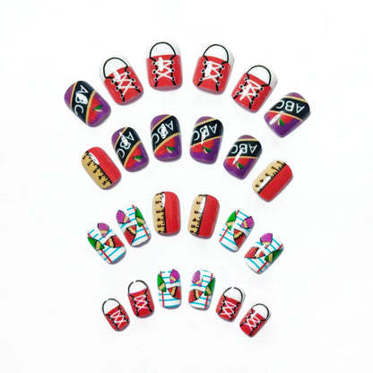 Creative Educational Theme Nail Art Acalora