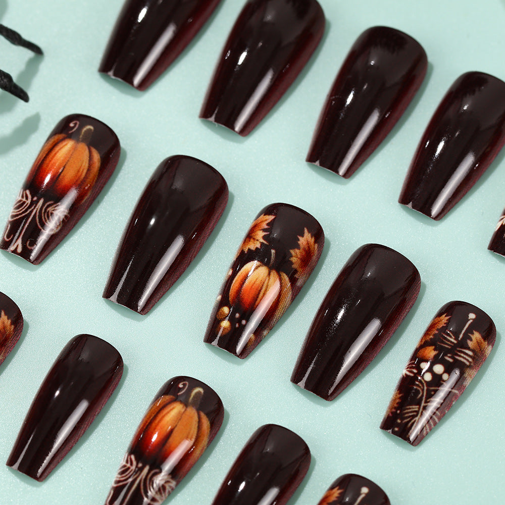 Artificial nails with autumn design Acalora
