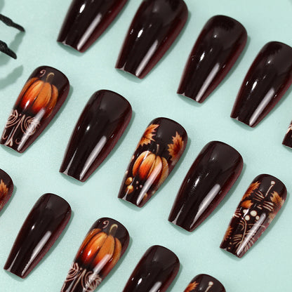 Artificial nails with autumn design Acalora