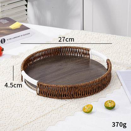 Decorative Woven Serving Tray Acalora