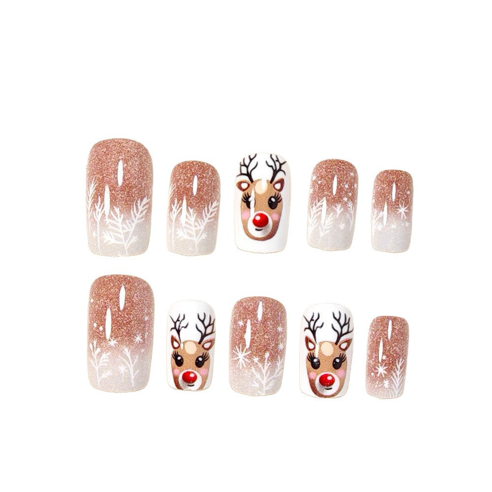 Festive Themed Press-On Nail Art Acalora