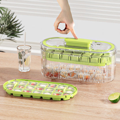 Ladies stackable ice cube tray with practical scoop and airtight lid Kalsten