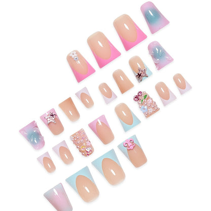 Decorative Artistic Press-On Nail Set Acalora