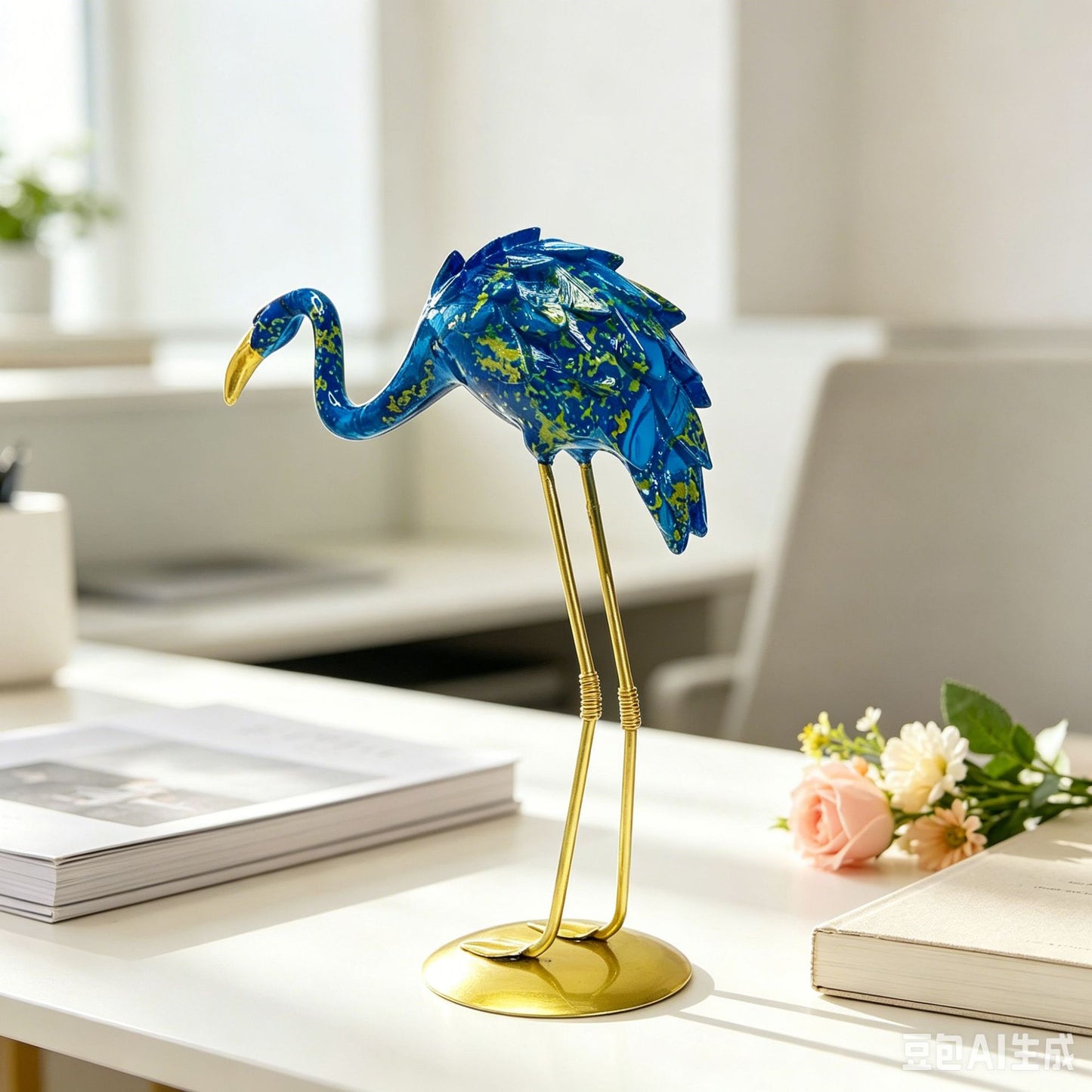 Decorative Flamingo Sculpture Acalora