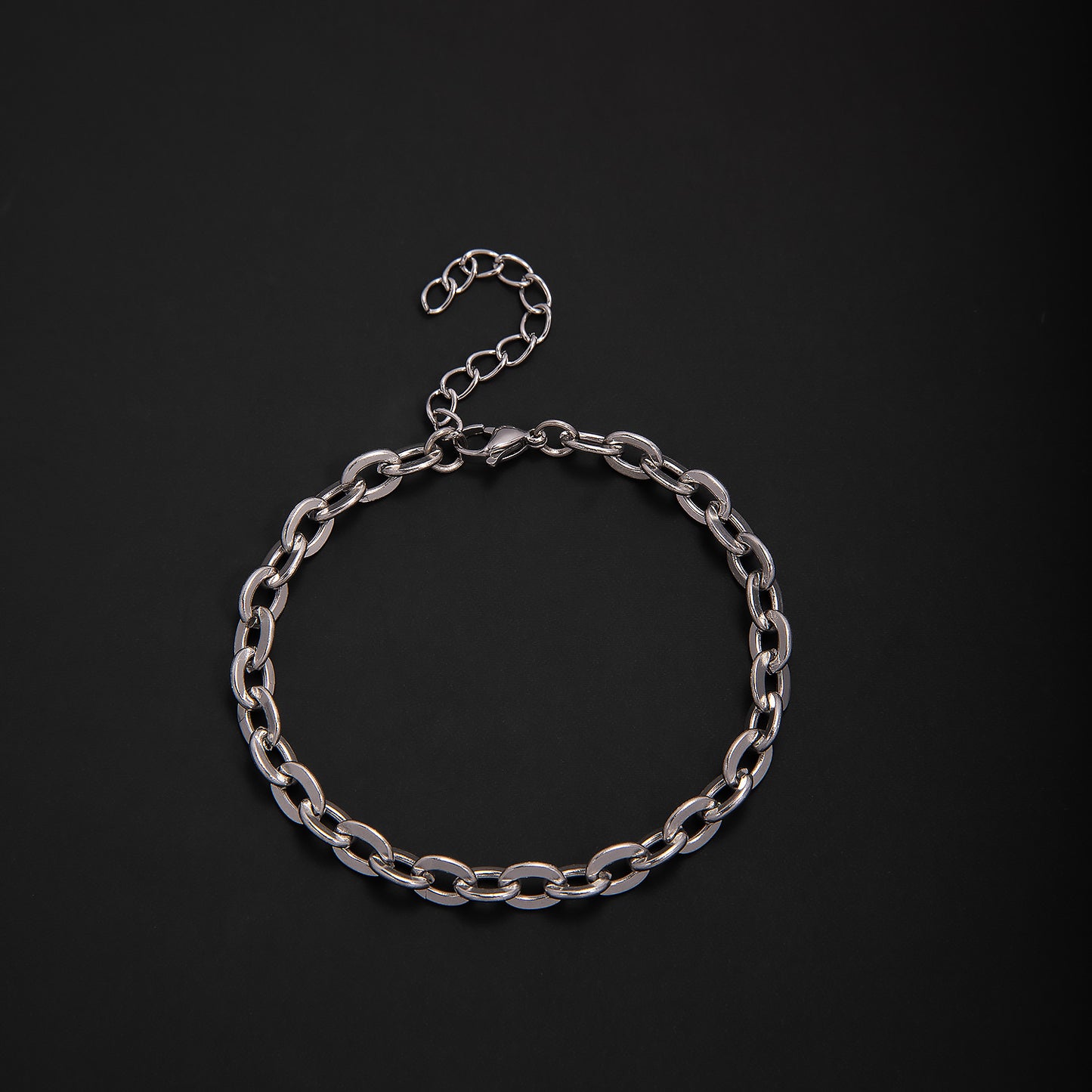 Textured Chain Link Bracelet Acalora
