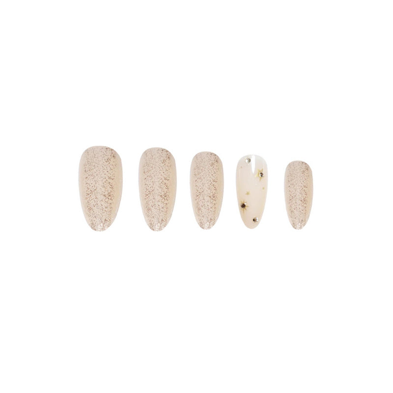 Glittering Star-Embellished Press-On Nail Art Acalora
