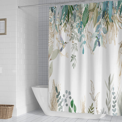 Floral Lavender Pattern Shower Curtain