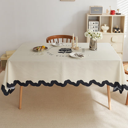Decorative Striped Tablecloth