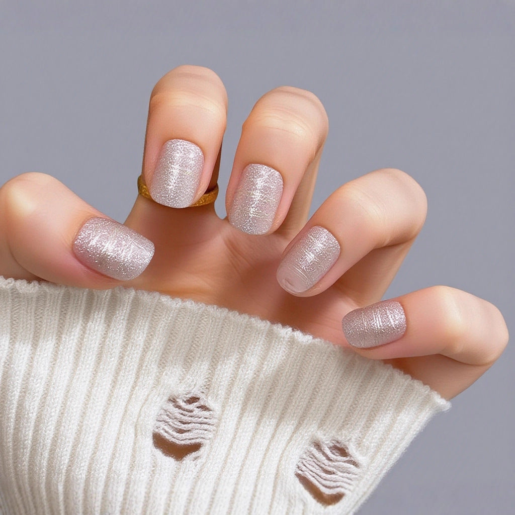 Artificial nails with elegant glitter design Acalora