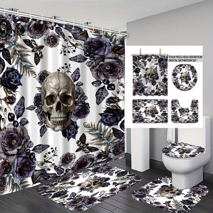 Artistic Skull Bathroom Décor Set