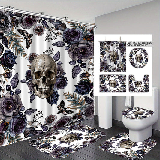 Artistic Skull Bathroom Décor Set