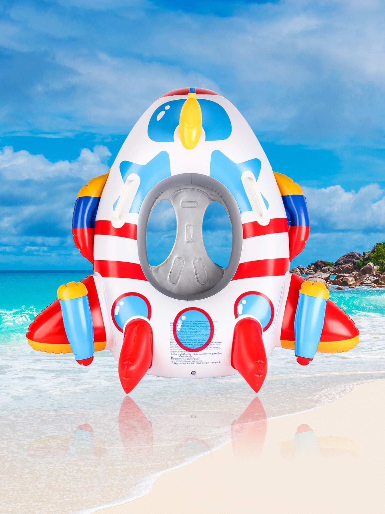Women's Inflatable Swim Ring with Safety Control Karnz