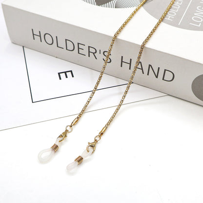 Elegant Cross-Embellished Eyewear Chain Acalora