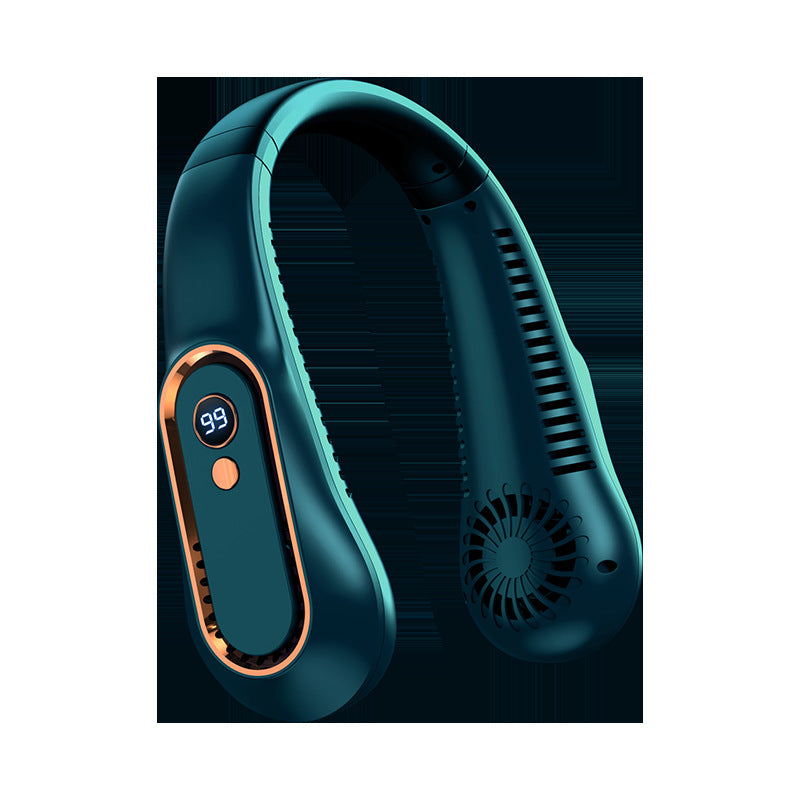 Unisex Portable Neck Fan with Digital Display Brehn