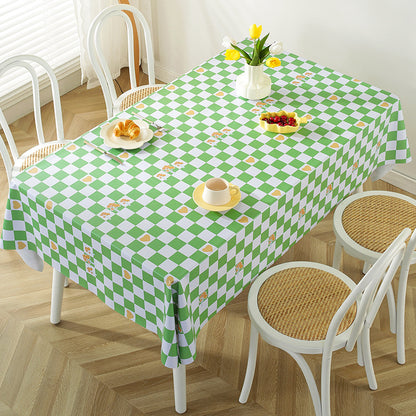Checkered Pattern Tablecloth