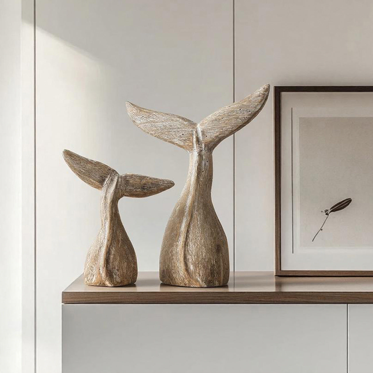 Coastal Whale Tail Sculpture