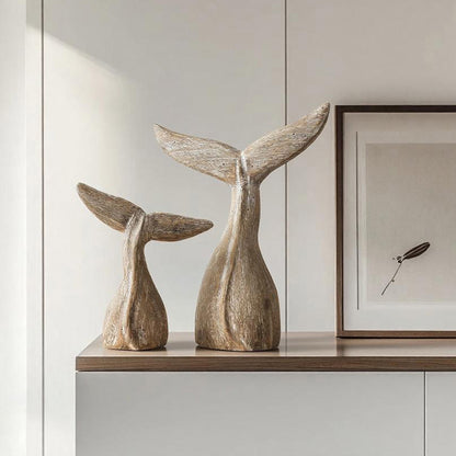 Coastal Whale Tail Sculpture