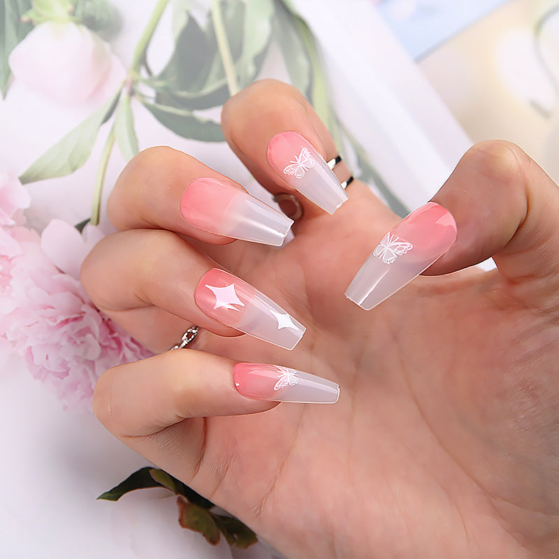 Artificial nail set with unique patterns Acalora