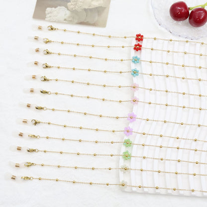 Floral Bead Eyewear Chain Acalora