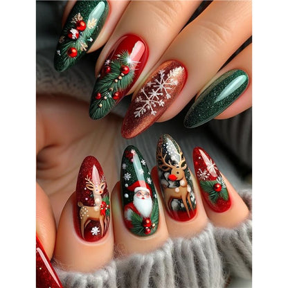 Festive Holiday Nail Art Acalora