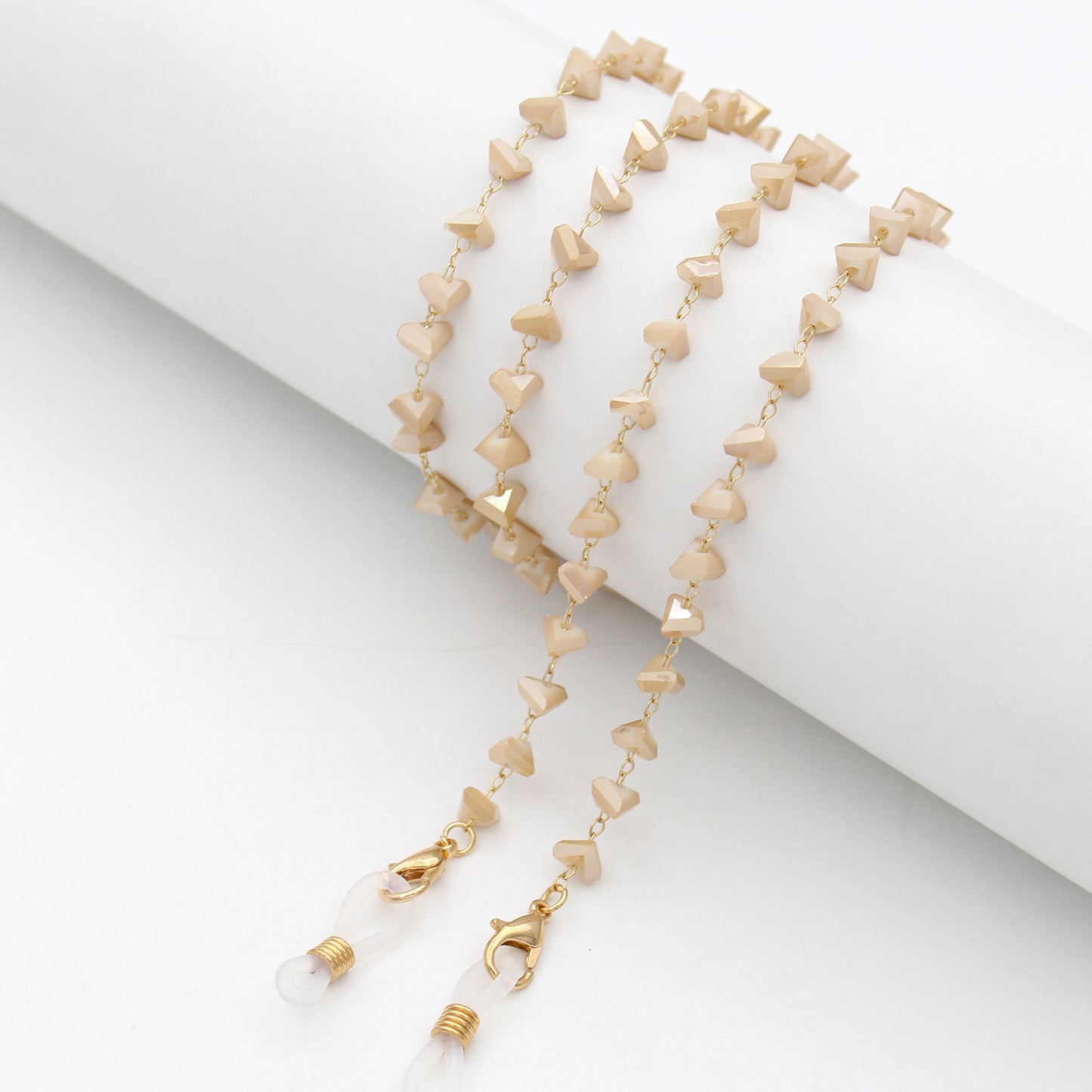 Heart Shaped Beaded Eyewear Chain Acalora