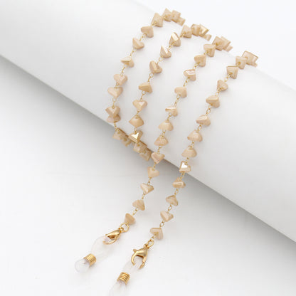 Heart Shaped Beaded Eyewear Chain Acalora