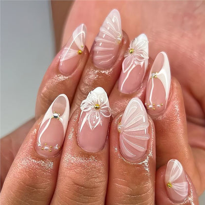 Floral 3D Decorative Press-On Nails Acalora
