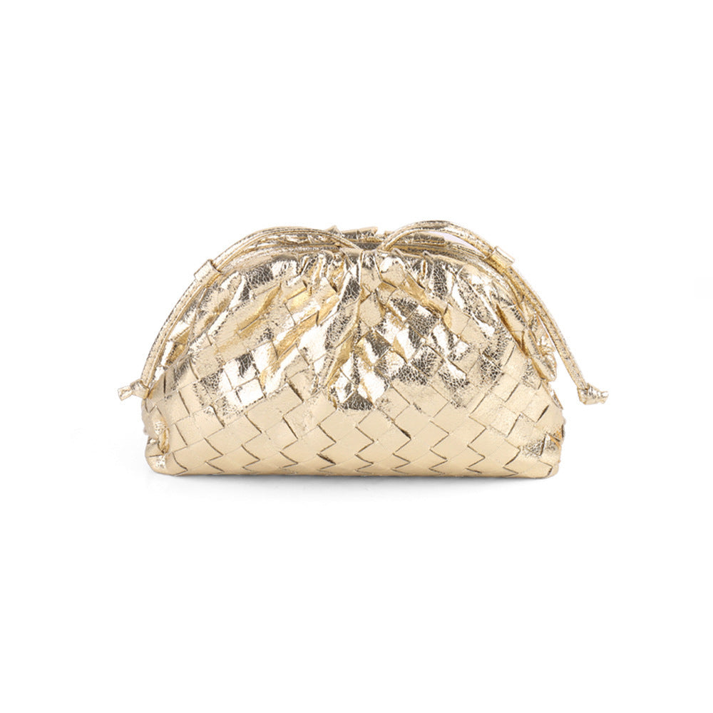 Textured Woven Handheld Clutch Acalora