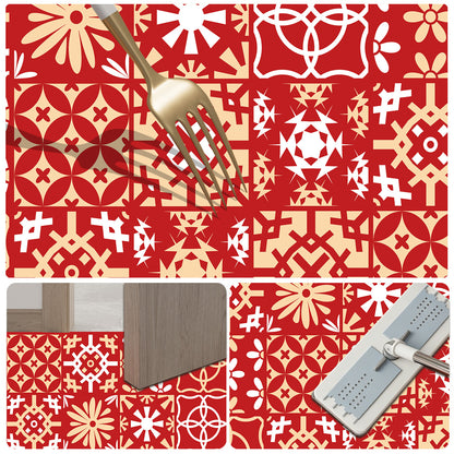 Geometric Patterned Anti-Fatigue Bath Mat Acalora