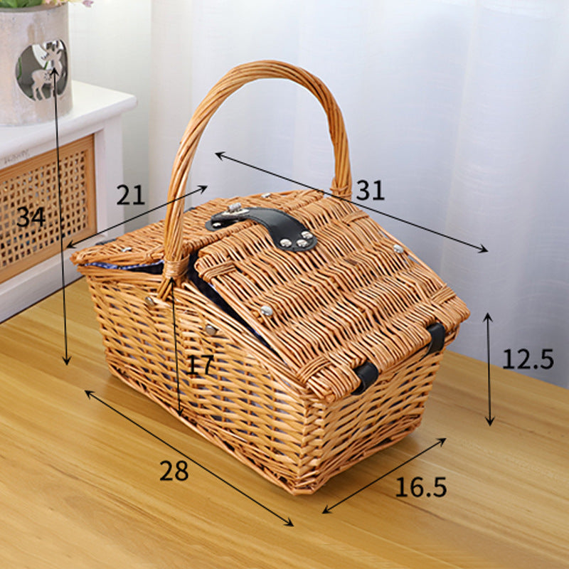 Picnic blanket with waterproof bottom and check pattern Acalora