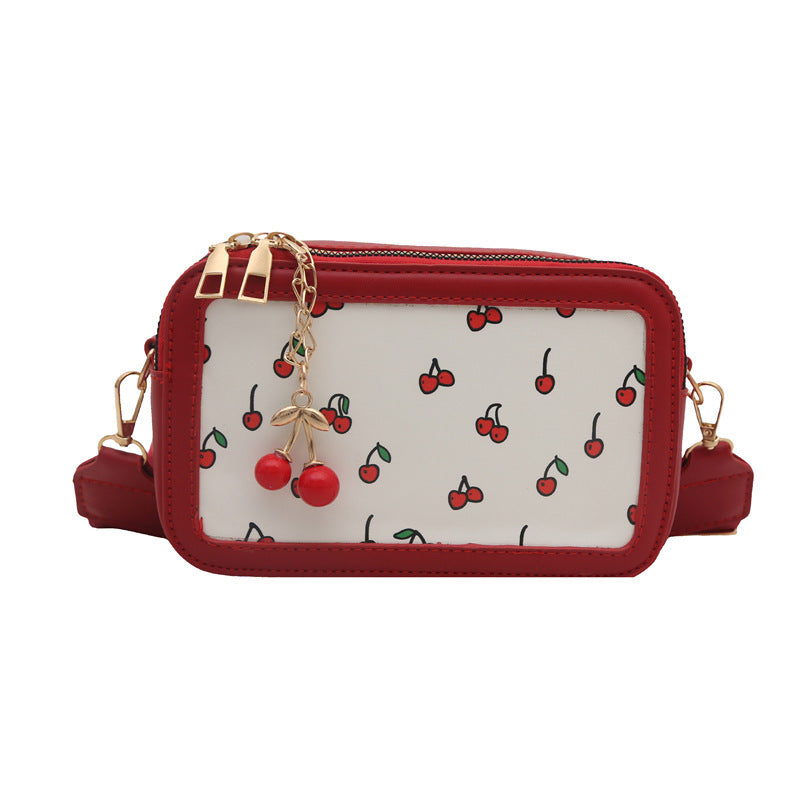 Fun Cherry Print Crossbody Bag Acalora