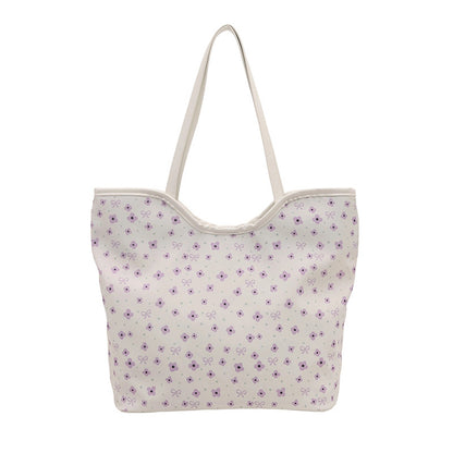 Floral Print Shopping Tote Bag Acalora