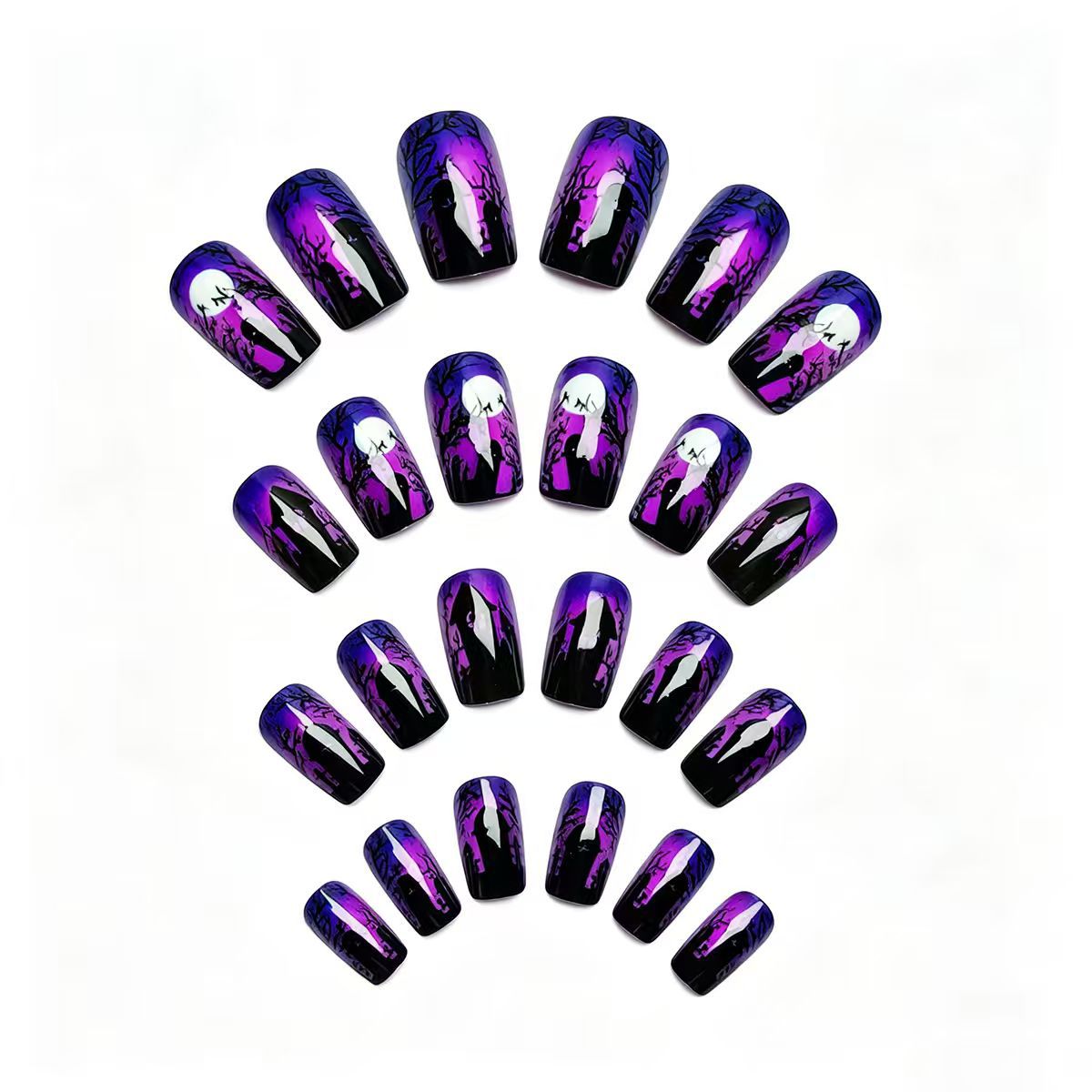 Artistic Halloween-Themed Nail Art Acalora