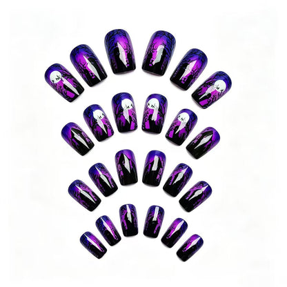 Artistic Halloween-Themed Nail Art Acalora