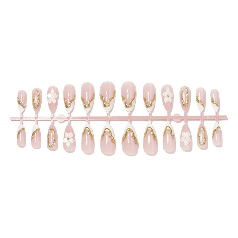Elegant Floral Design Press-On Nails Acalora
