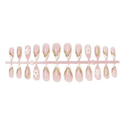 Elegant Floral Design Press-On Nails Acalora