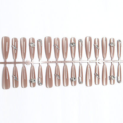 Acrylic nail set with glamorous glitter effect Acalora