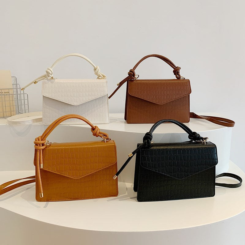Crocodile-Embossed Handcrafted Crossbody Bag Acalora