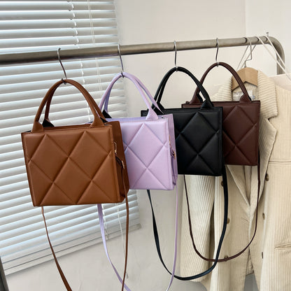 Quilted Leather Shoulder Handbag Acalora