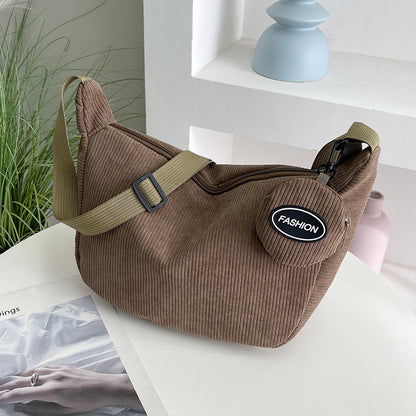 Casual Corduroy Crossbody Bag Acalora