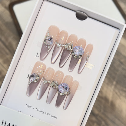 Glamorous Press-On Nail Art Set Acalora