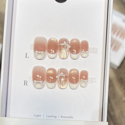 Elegant Reusable Press-On Nail Set Acalora
